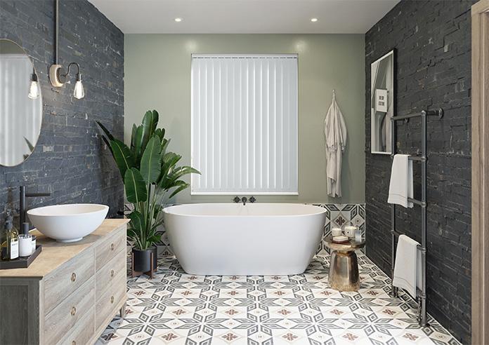 Trinity (FR Blackout), Milk White - Vertical Blind - Image 9